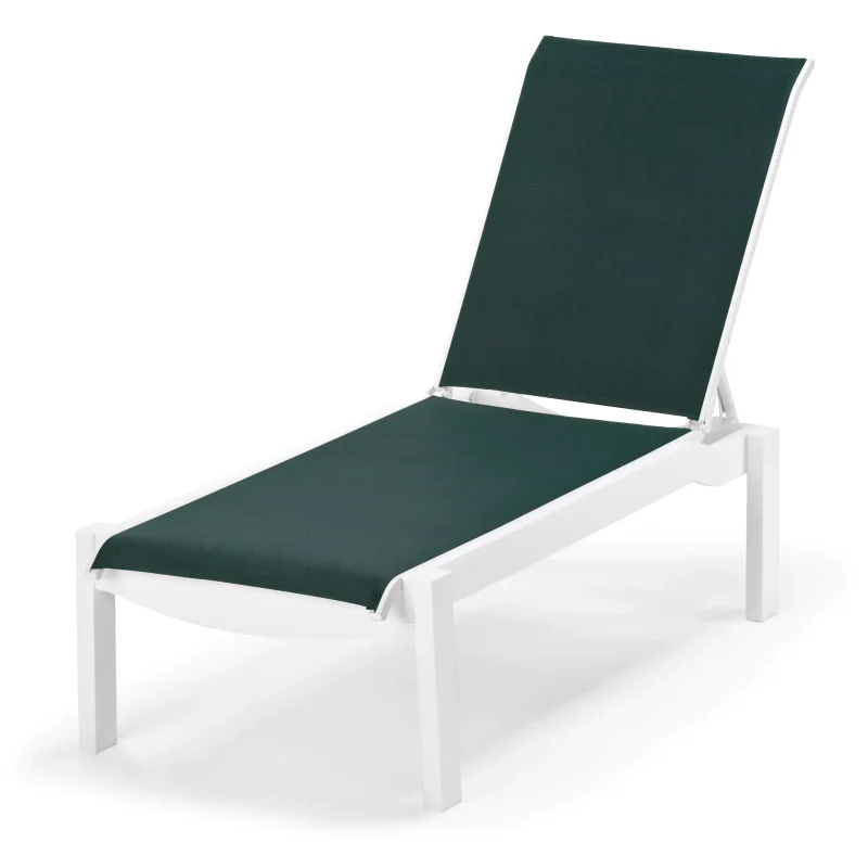Leeward Sling - Lay Flat Stacking Armless Chaise